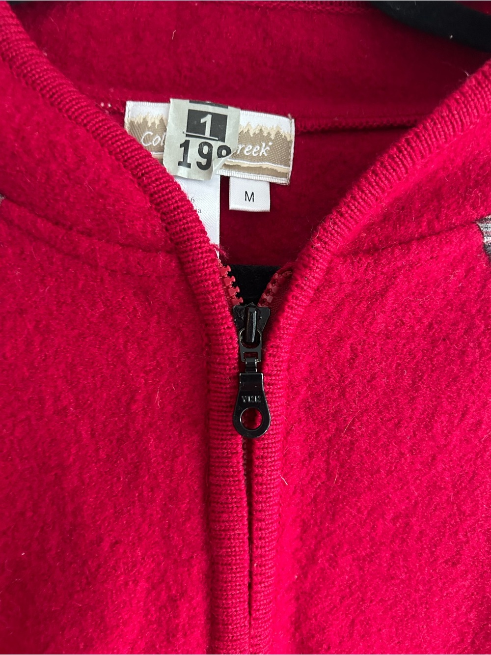 Vintage women’s wool camp theme zip up - Picture 8 of 12